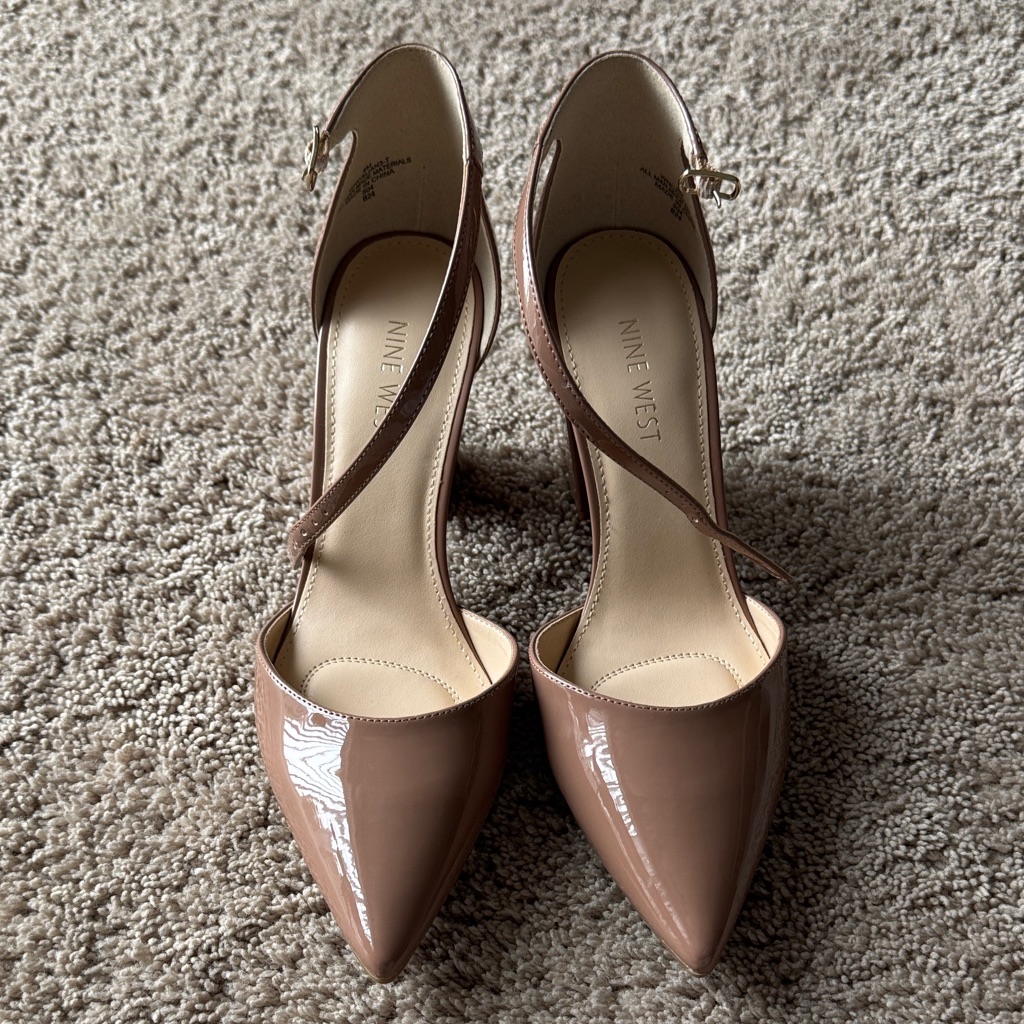 Nine West Women's Mauve Color Patent Heels